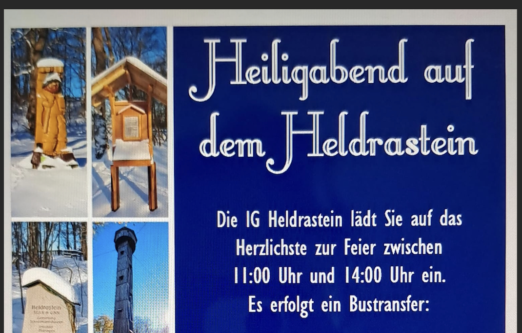 Heiligabend auf dem Heldrastein